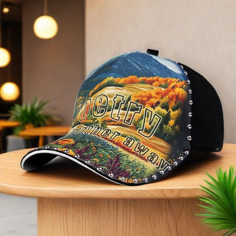 帽子个性印花户外棒球帽休闲男女通用街头潮流硬顶鸭舌帽时尚酷帽