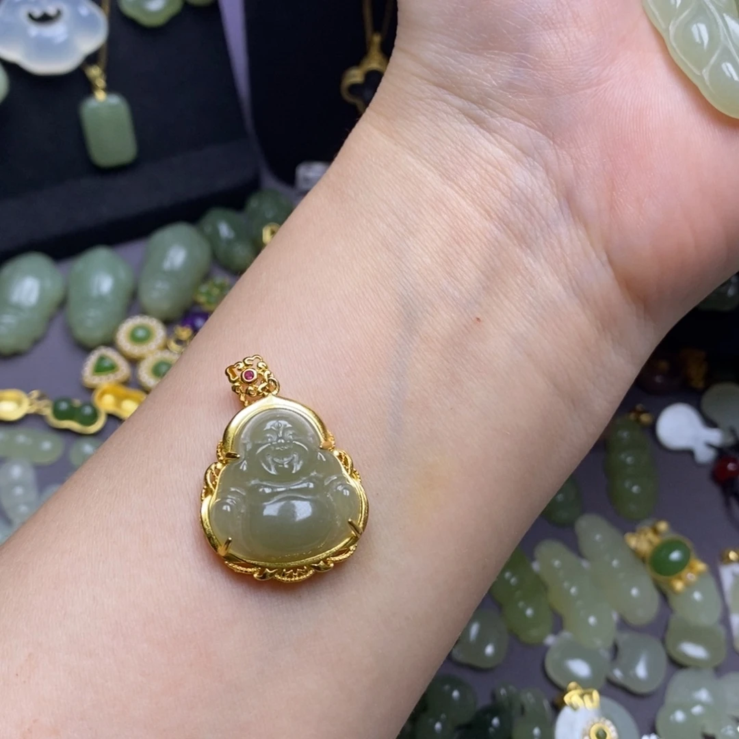 幽***妹颈饰未镶嵌和田玉