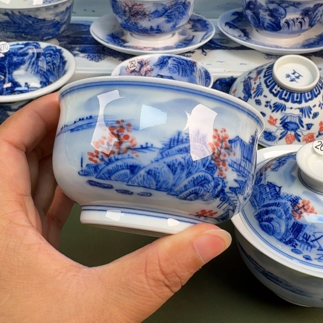 景德镇纯手绘茶具圆圆253