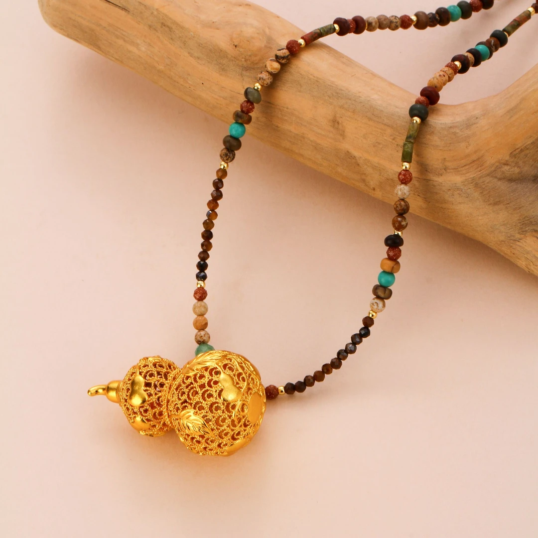 【KEFAN珂梵】新中式镂空葫芦串珠项链