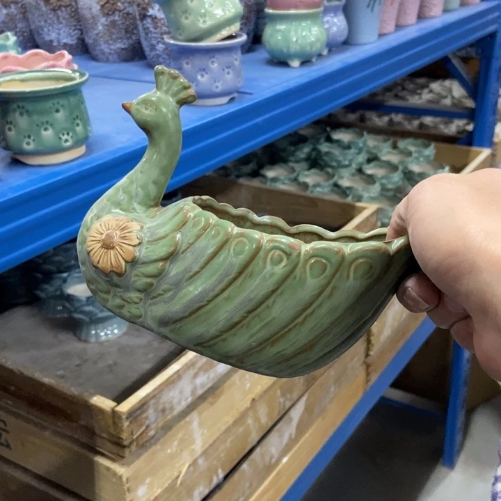 陶瓷花盆单场满9.9发12*10*10