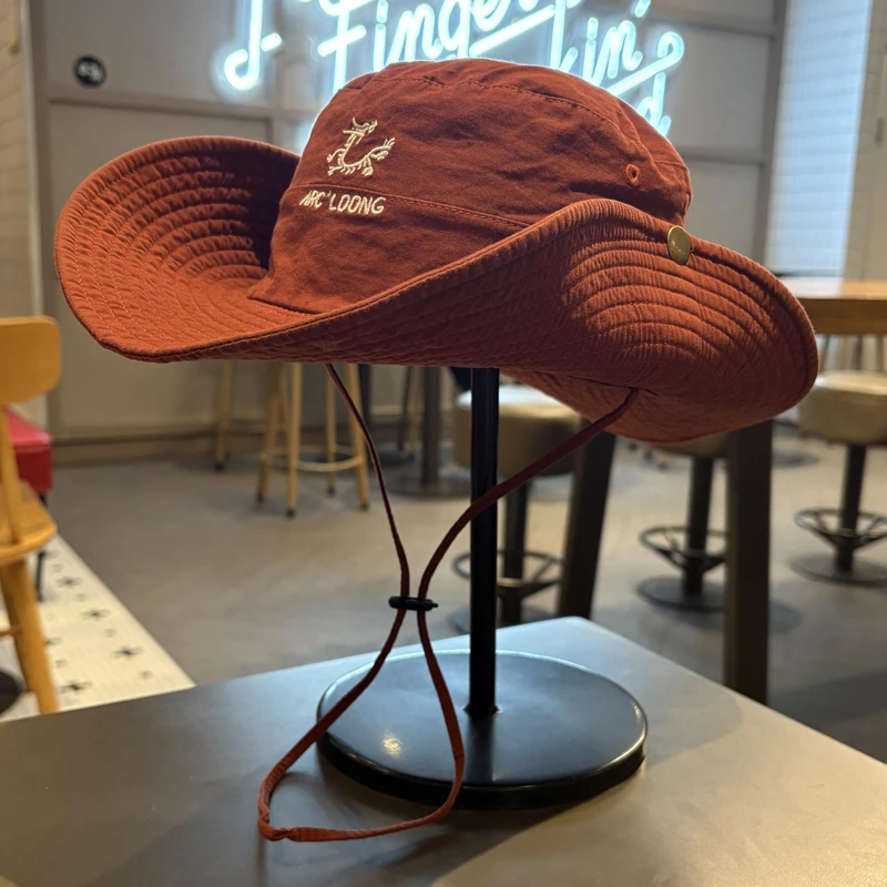 男女春夏徒步登山露营渔夫帽户外钓鱼遮阳帽子防紫外线西部牛仔帽