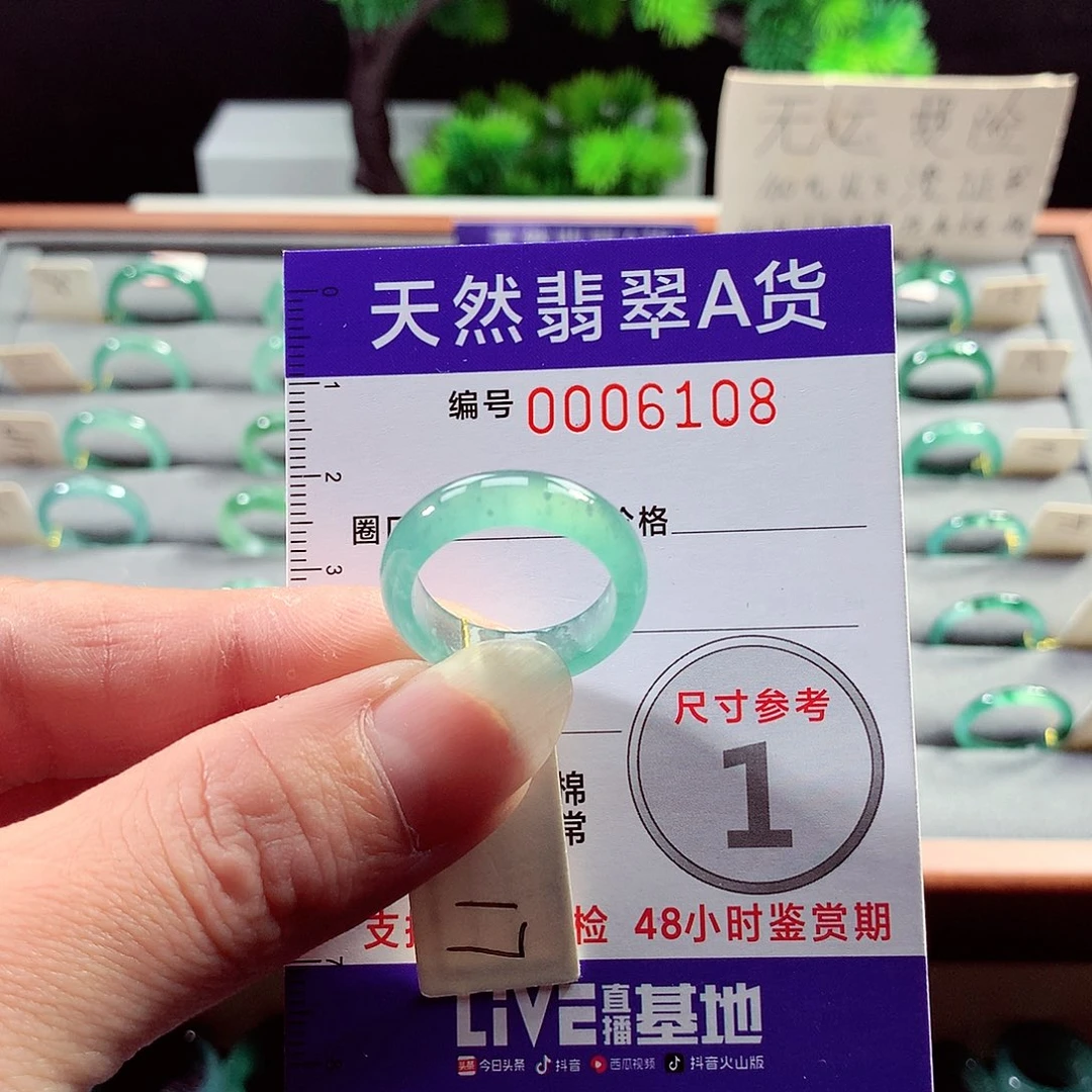 翡翠戒指未镶嵌17号