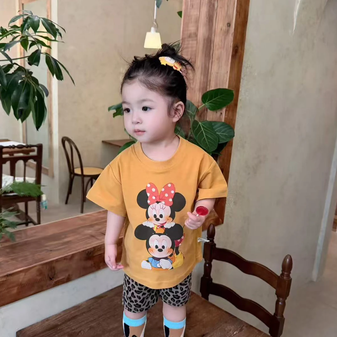 【西木】女童黄色米奇套装(清仓)