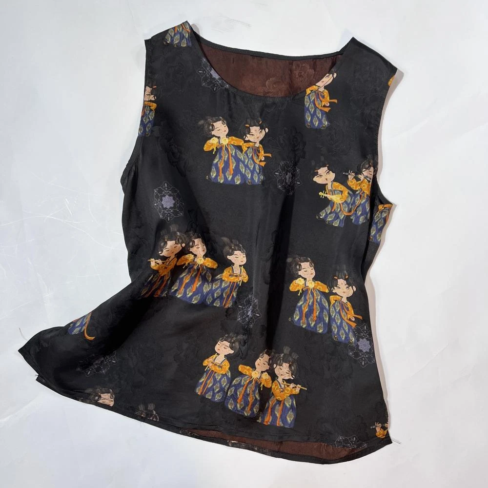 805 简约经典圆领无袖背心打底外穿背心T恤