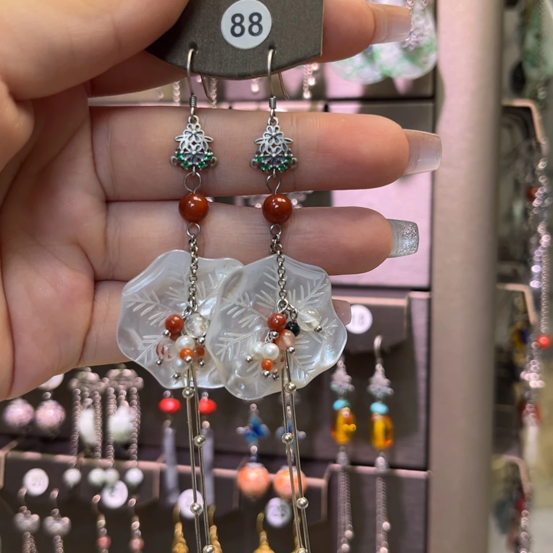 张***️合金贝壳925银耳饰耳饰耳饰耳饰