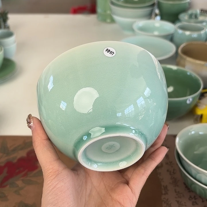 龙泉云间青瓷小米茶器