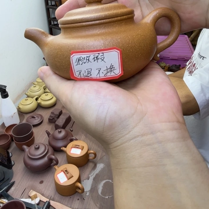 心***陈茶壶紫砂微瑕仿古