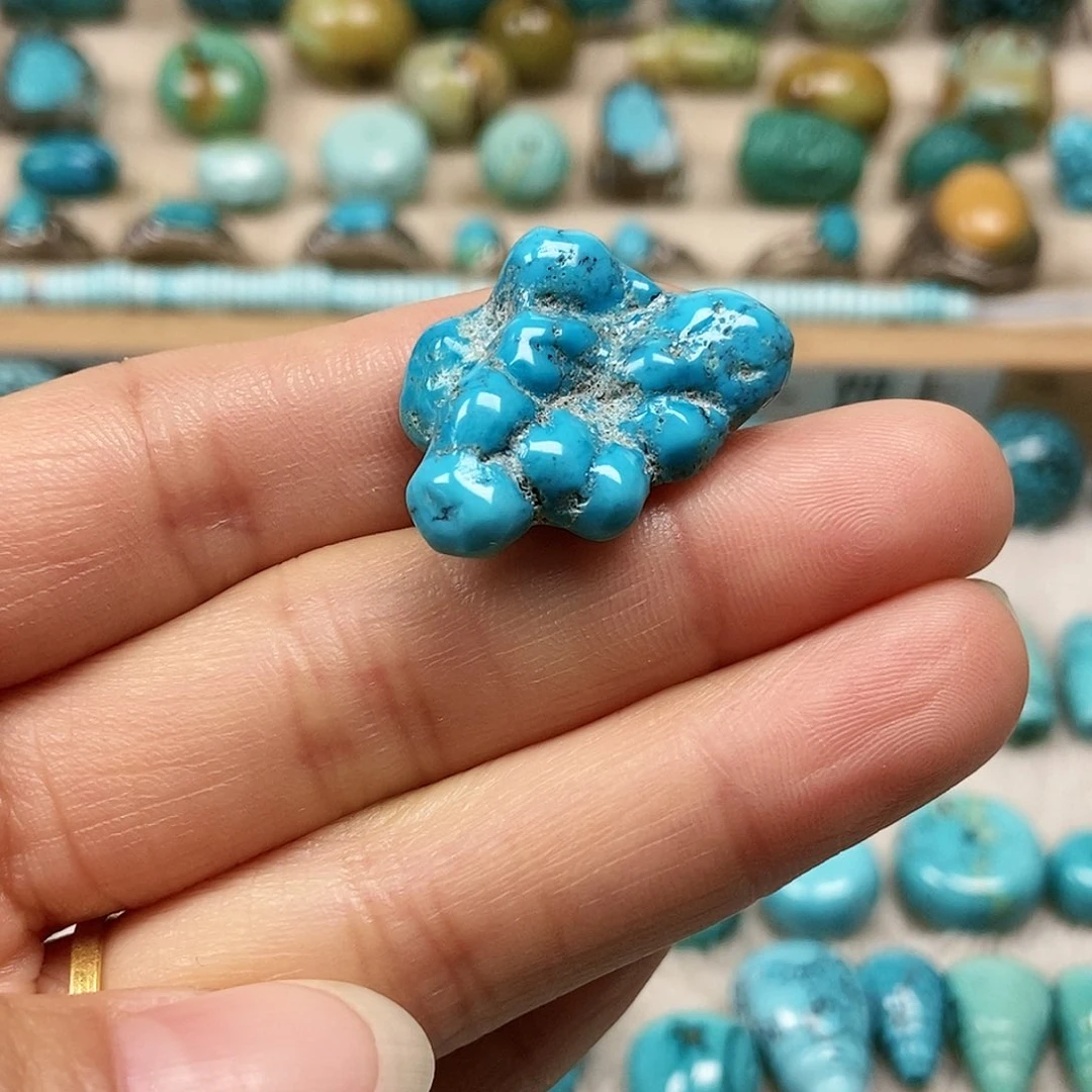 未镶嵌绿松石珠宝半成品