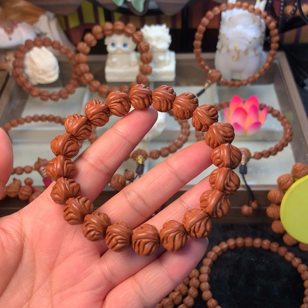 一***生吊坠桃核双脊龙手串新品14