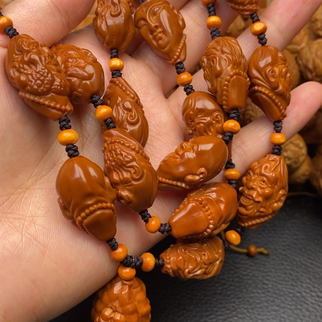 橄榄核手串十八罗汉脖挂
