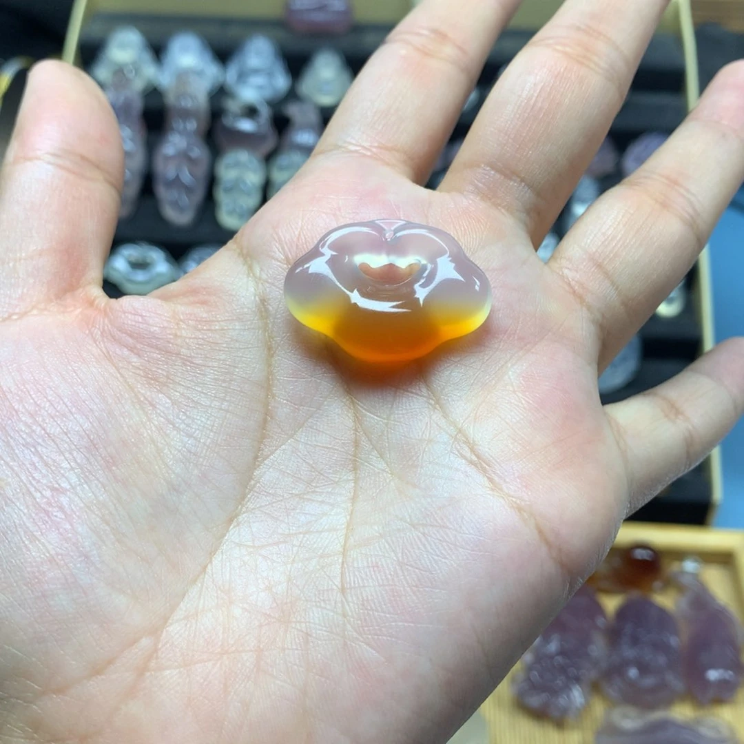 未镶嵌颈饰玛瑙/玉髓哈****玩