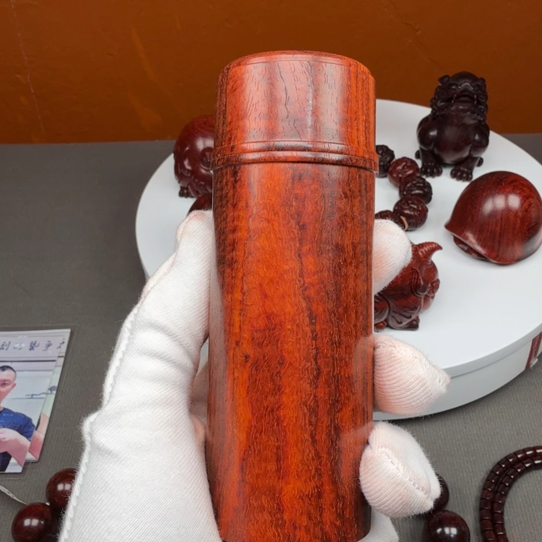 沧***鱼手串/手链小叶紫檀琴料水波香筒