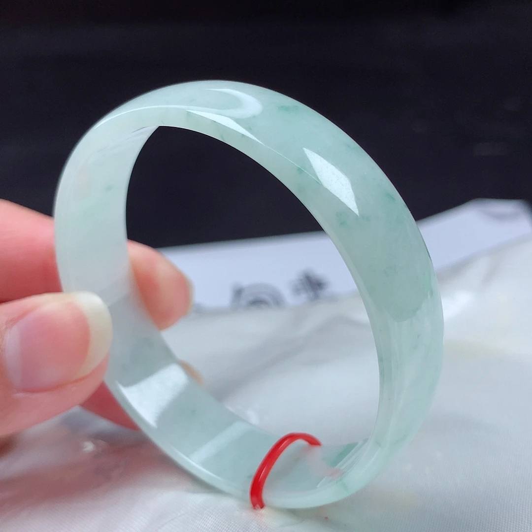 翡翠未镶嵌手镯52公主鐲福利漏w95532