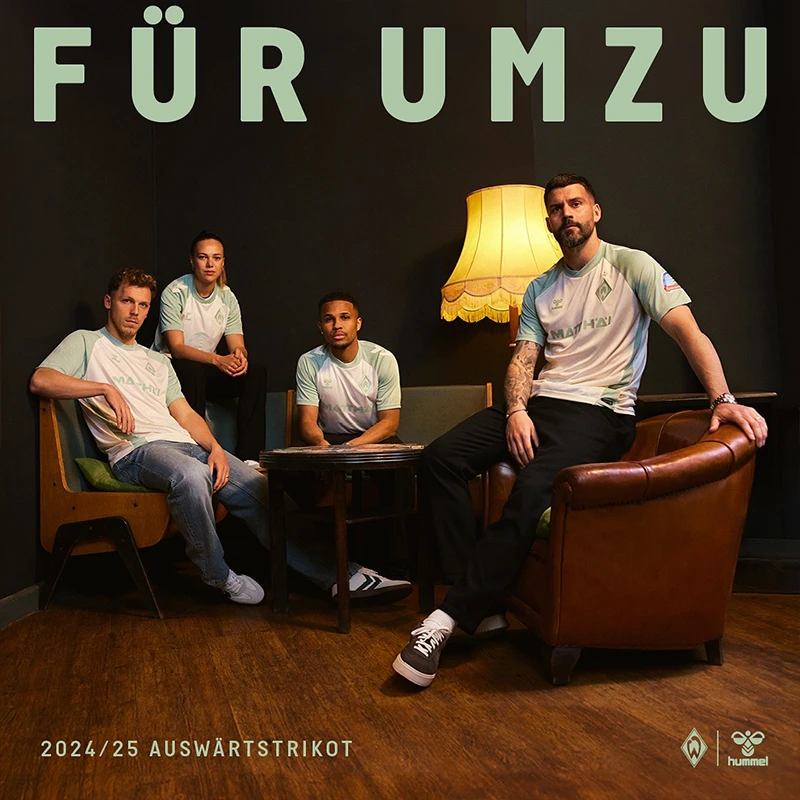 hummel云达不莱梅24-25赛季客场球衣职业比赛欧洲原版巴萨球衣