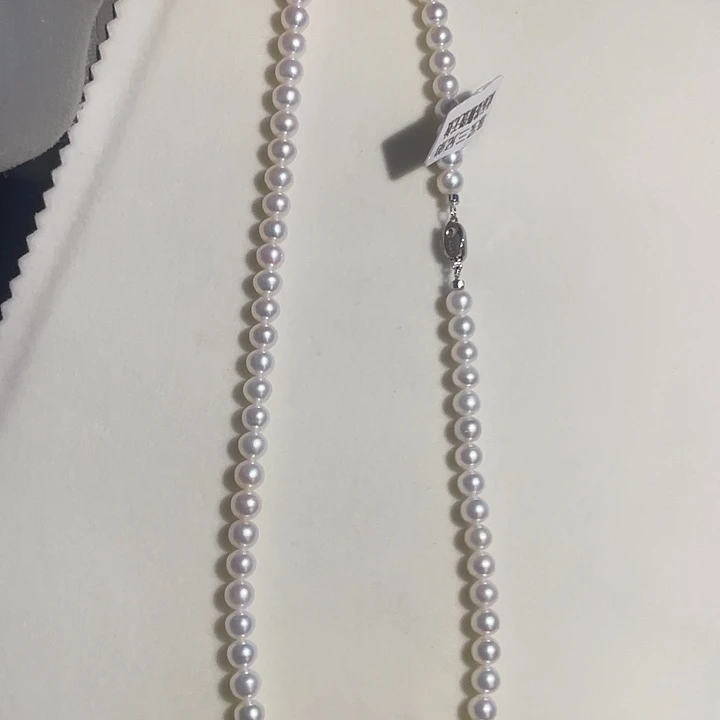 淡水珍珠银S925镶嵌颈饰6-7