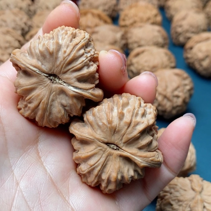 文玩核桃把件用****838三角白