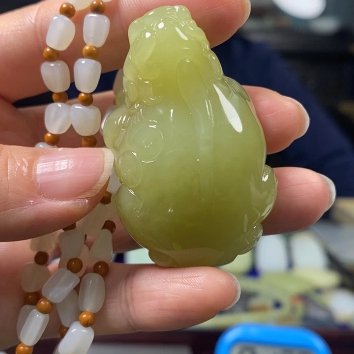 和田玉挂件未镶嵌执***^