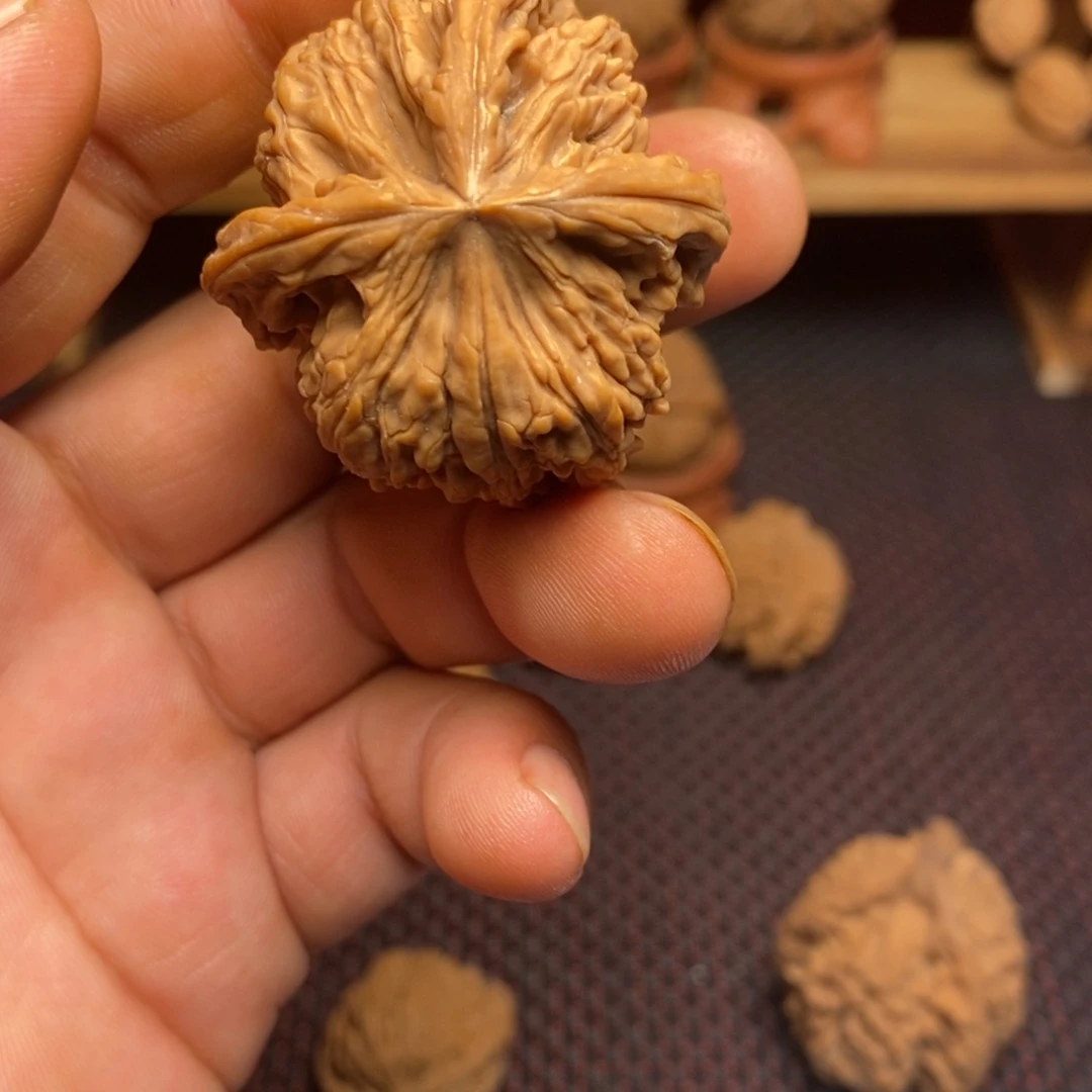 有***角把件桃核文玩核桃