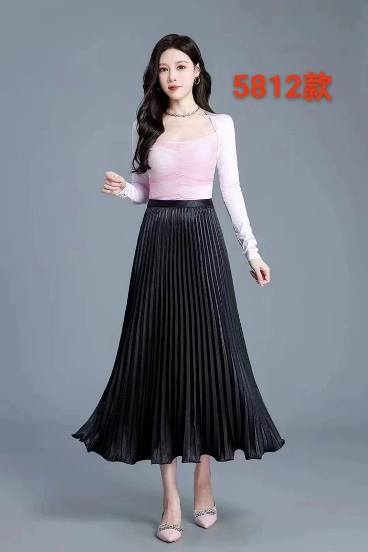 【5812】月#休闲百搭百褶裙