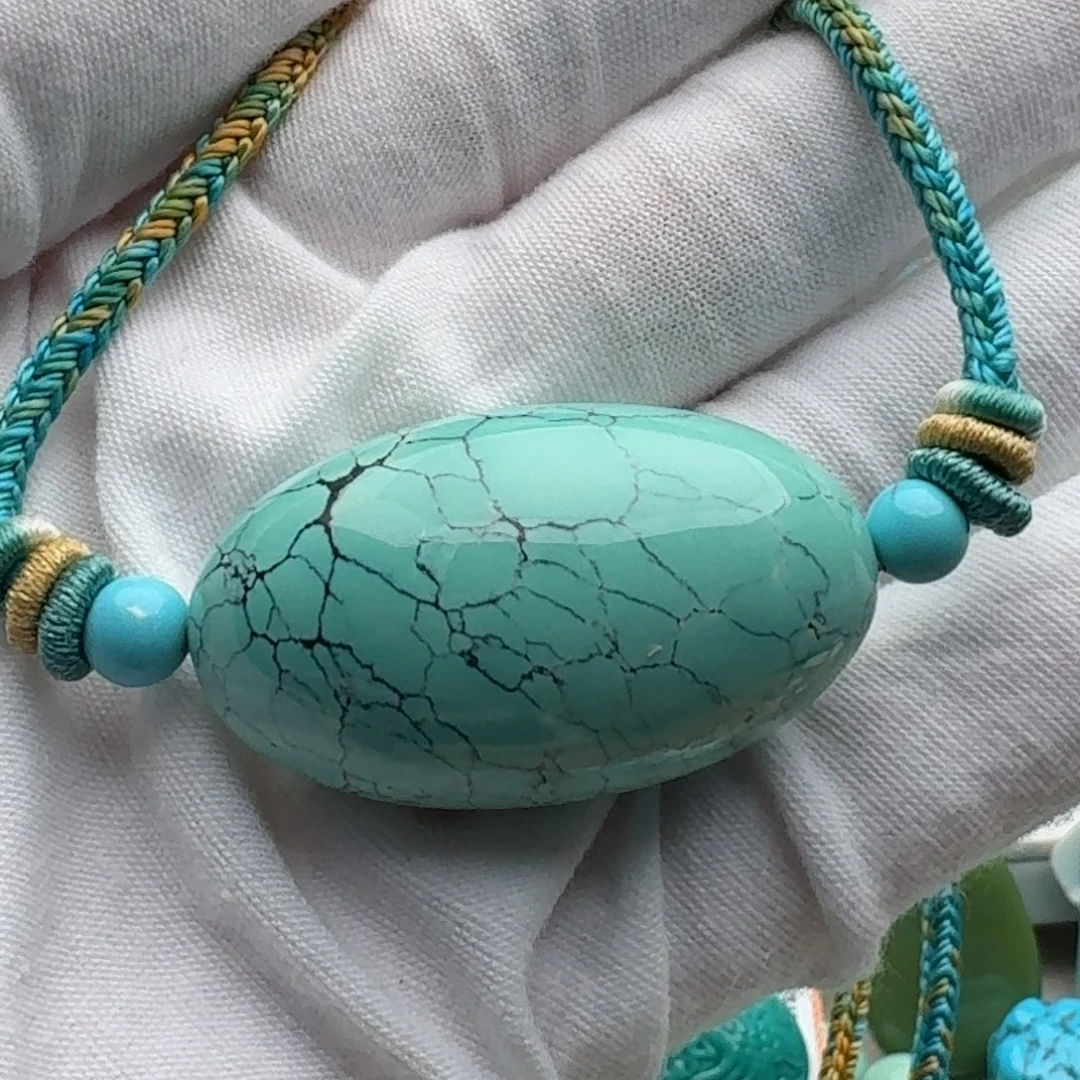 绿松石未镶嵌吊坠