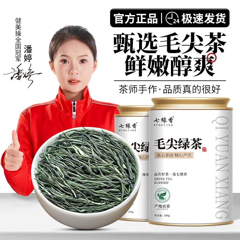 特级明前毛尖新茶高山嫩芽手工茶叶绿茶浓香型云雾毛尖高档罐装