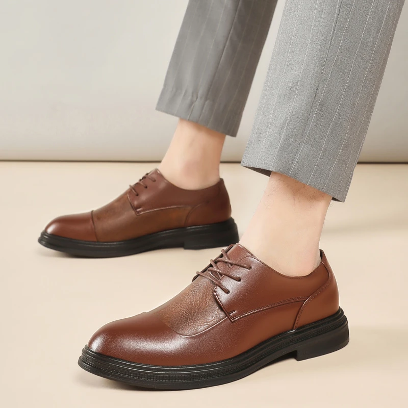 [牛皮男鞋撤柜]秋冬季孤品真皮商务正装温州皮鞋结婚布洛克鞋