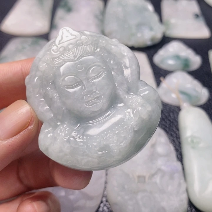 翡翠未镶嵌颈饰天然翡翠A货