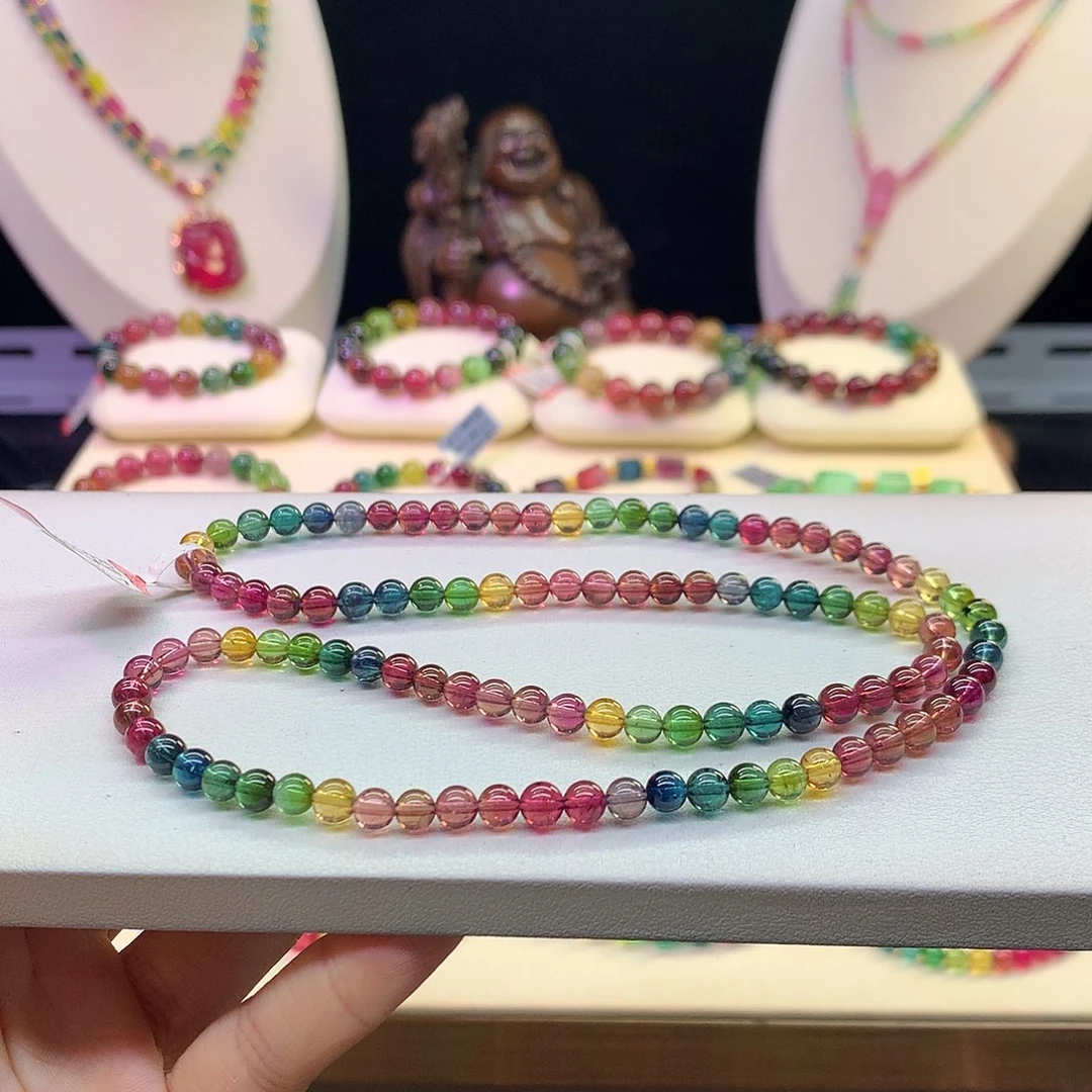 手串未镶嵌碧玺5.5/老矿彩虹。