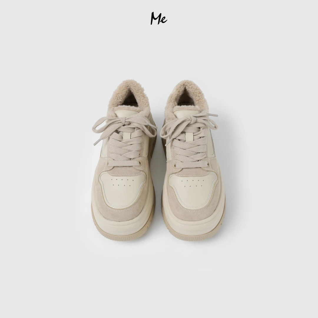 ME【燕麦泰迪厚底鞋（加绒）】重磅小牛皮增高保暖百搭鞋子MESA5569