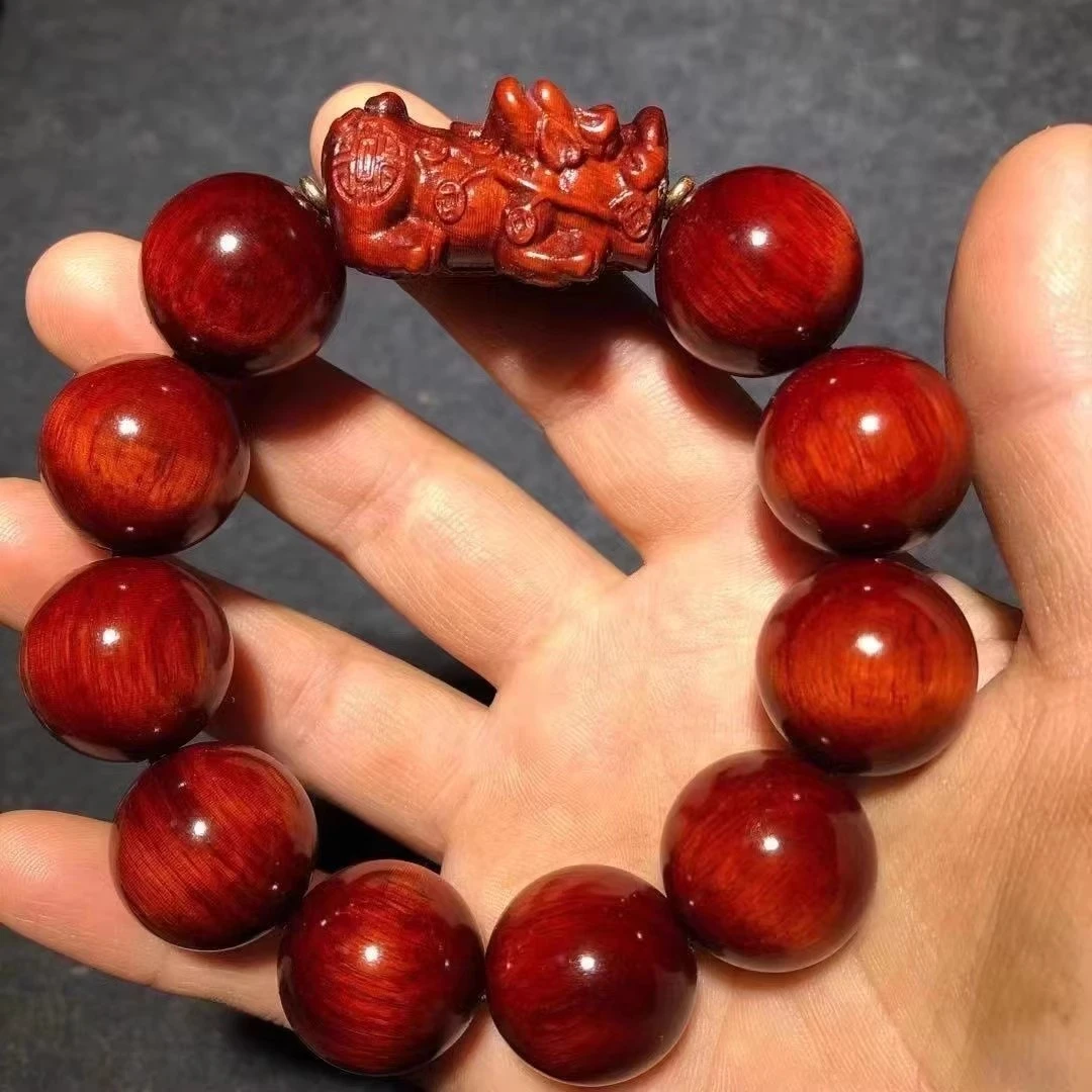 貔貅手串紫檀手串手链念珠高油高密老料沉水男女款生日送礼