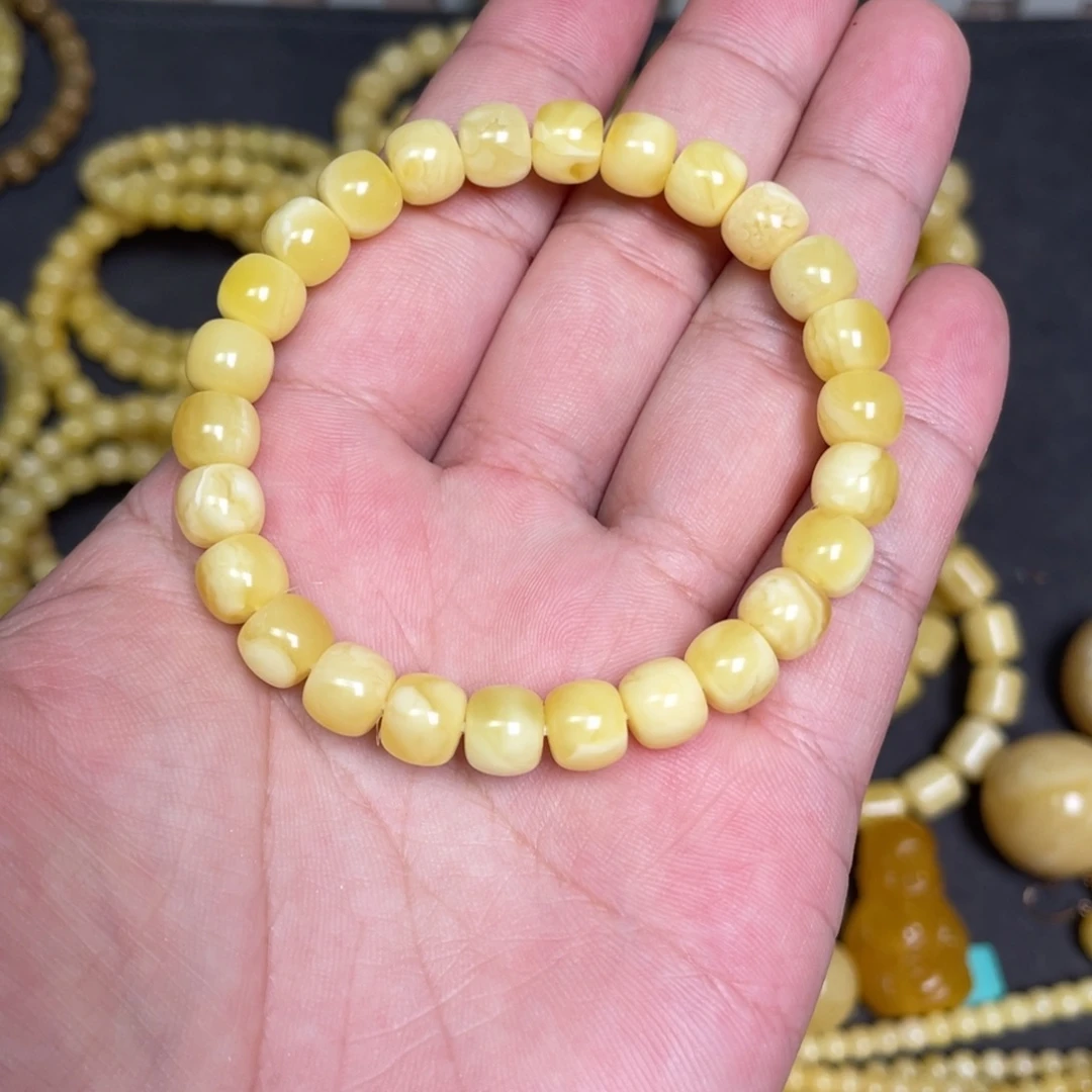 蜜蜡未镶嵌裸石蜜蜡手串8.3mm