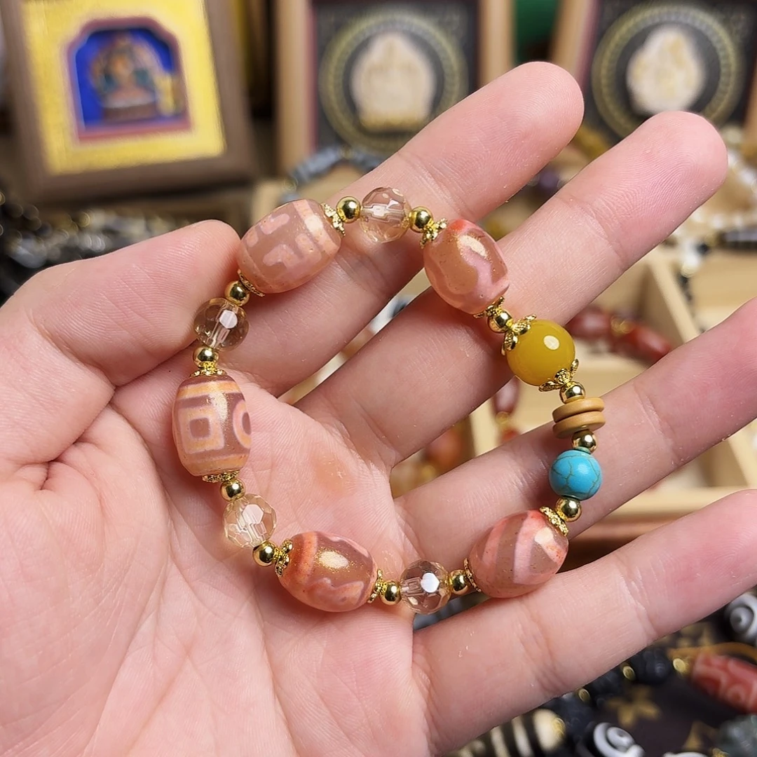 玛瑙/玉髓合金颈饰浮力1021-9