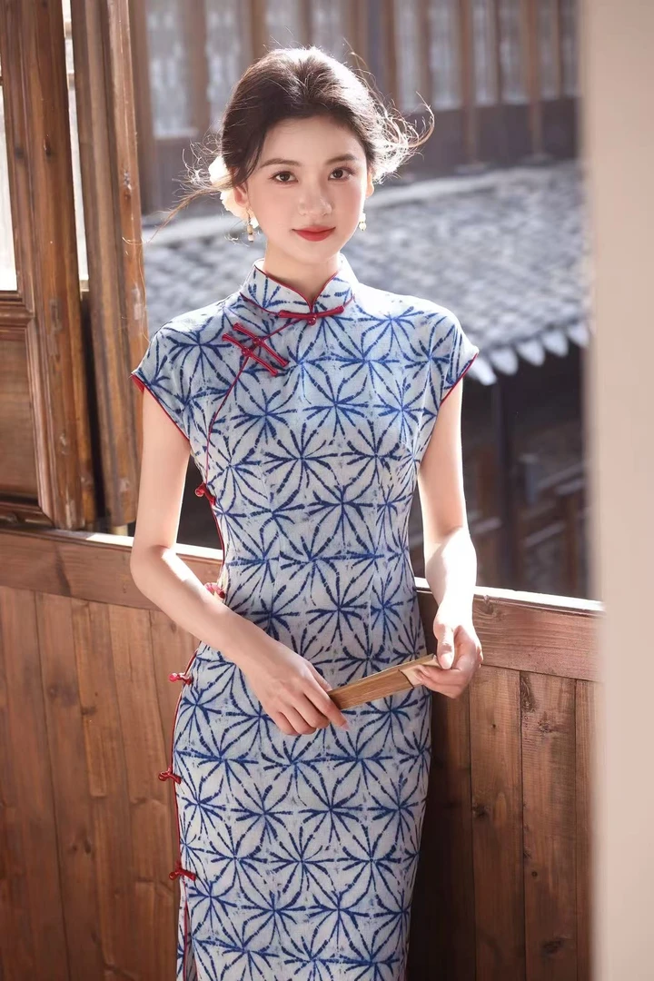 风华《烟花雨》25款夏季新款日常显瘦气质复古港风旗袍中国风高弹
