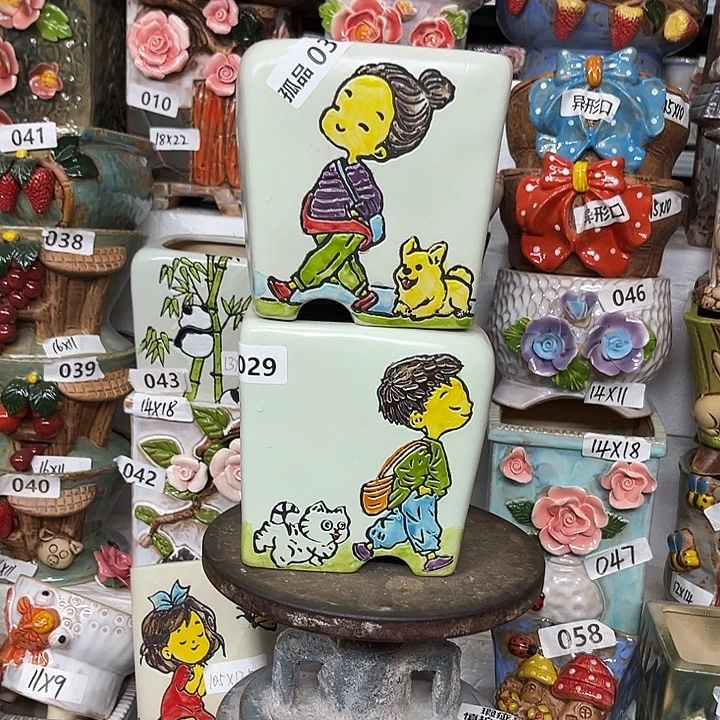 紫砂花盆粗陶材质多肉花盆