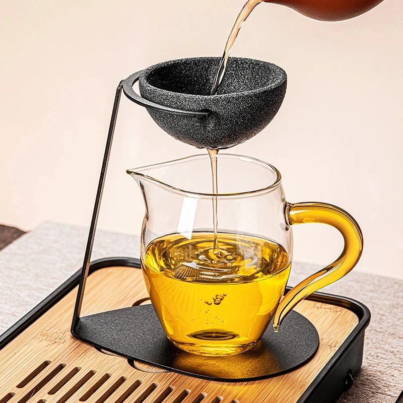 无孔茶漏茶滤公道杯茶具一体家用泡茶必备茶水分离过滤器冲泡茶壶