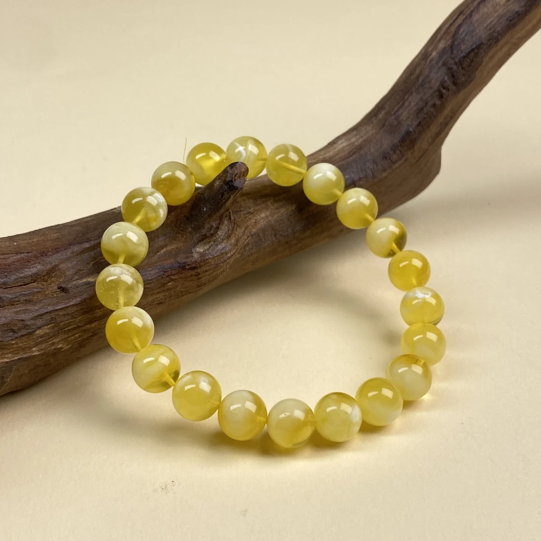 【小北好物】蜜蜡单圈手串约9mm+【多样性发一件】QH32X106