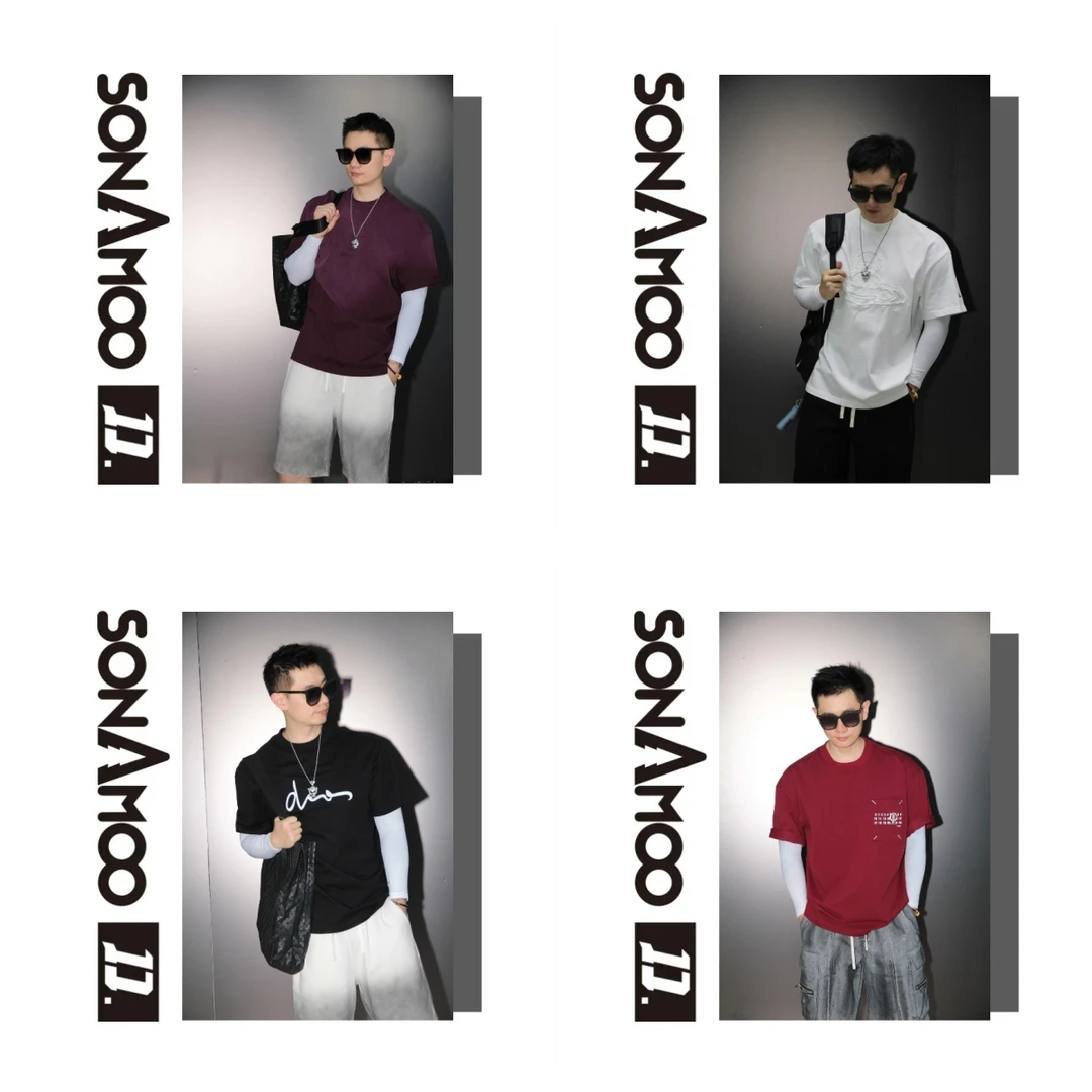 【断码捡漏】宽松圆领男女短袖休闲T恤设计感夏季潮流高端半袖