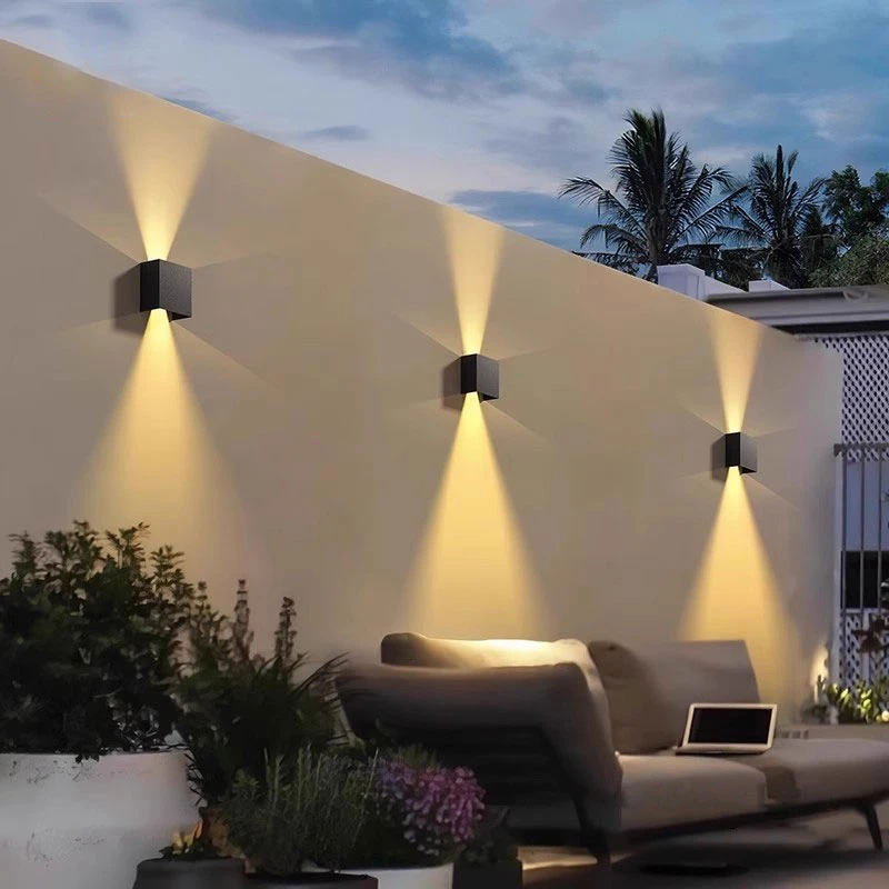 阳台庭院太阳能灯洗墙灯户外防水壁灯花园墙壁灯太阳能灯氛围灯