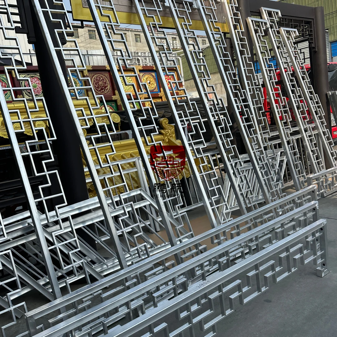 铝代木挂落檐椽扶手多种古构件满足古建需求