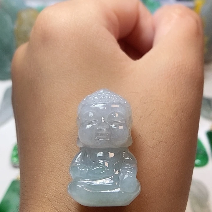 定制翡翠未镶嵌宝宝佛