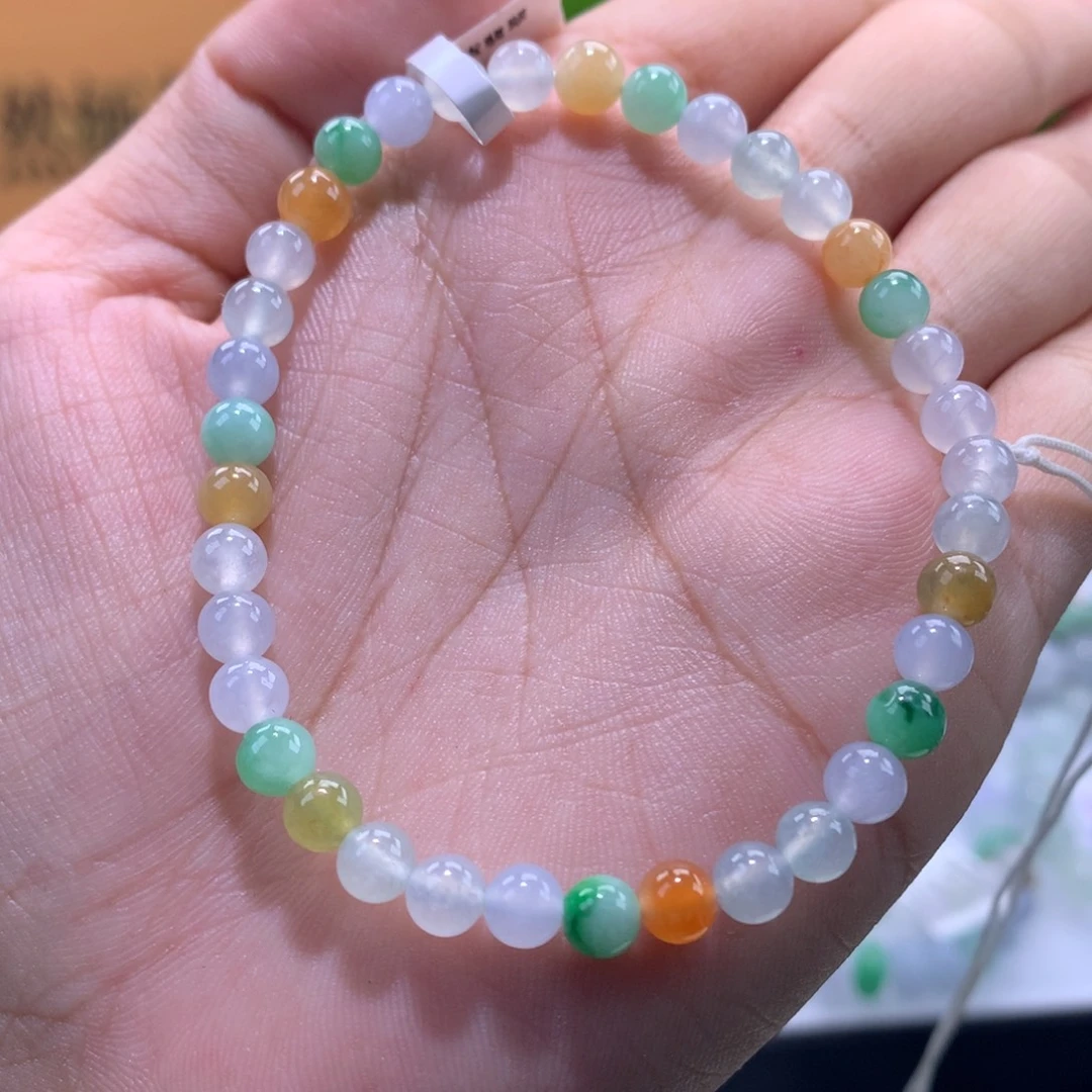 翡翠未镶嵌手链卡5