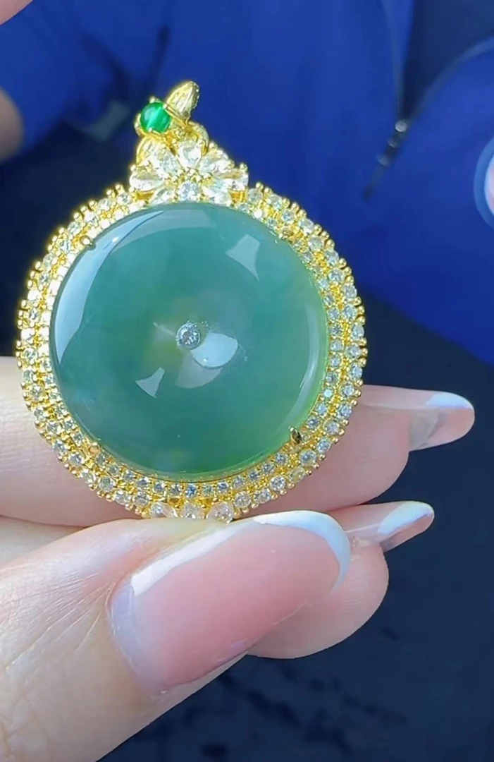 【菲菲】翡翠平安扣吊坠@k