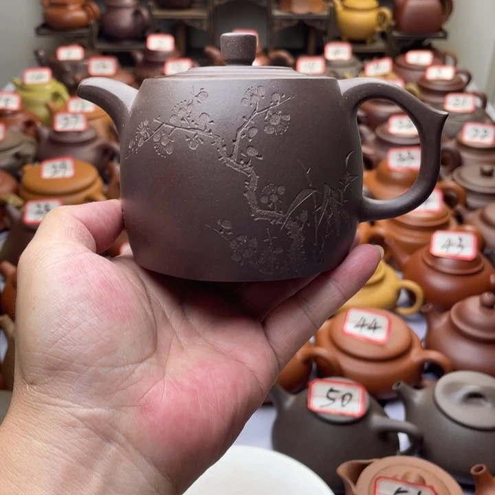 紫砂茶壶宜兴紫砂半手工