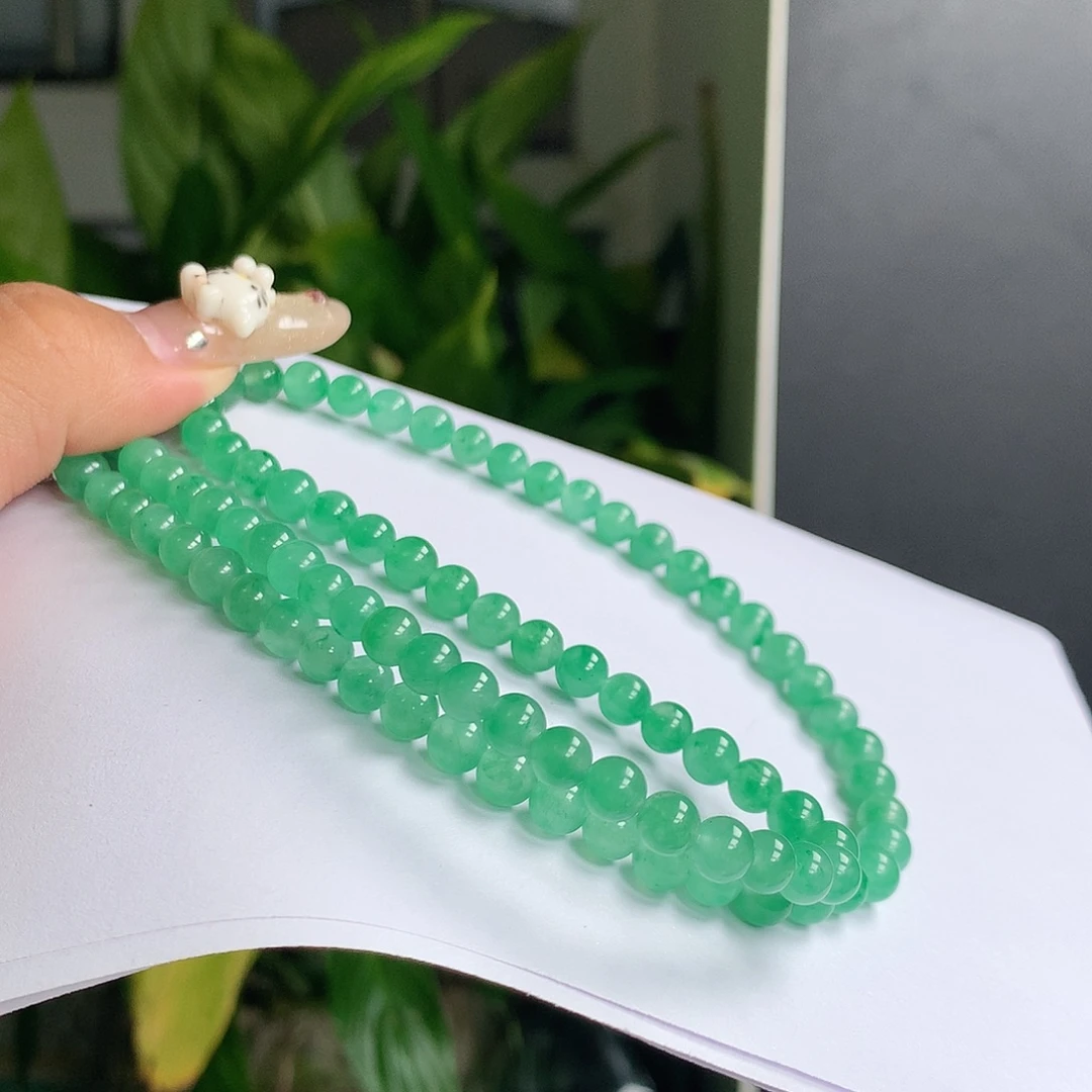 石英质玉未镶嵌项链