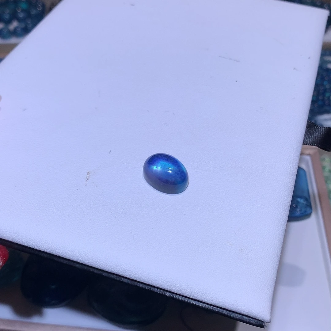 水晶手链未镶嵌海蓝宝戒面1.76*1.26cm