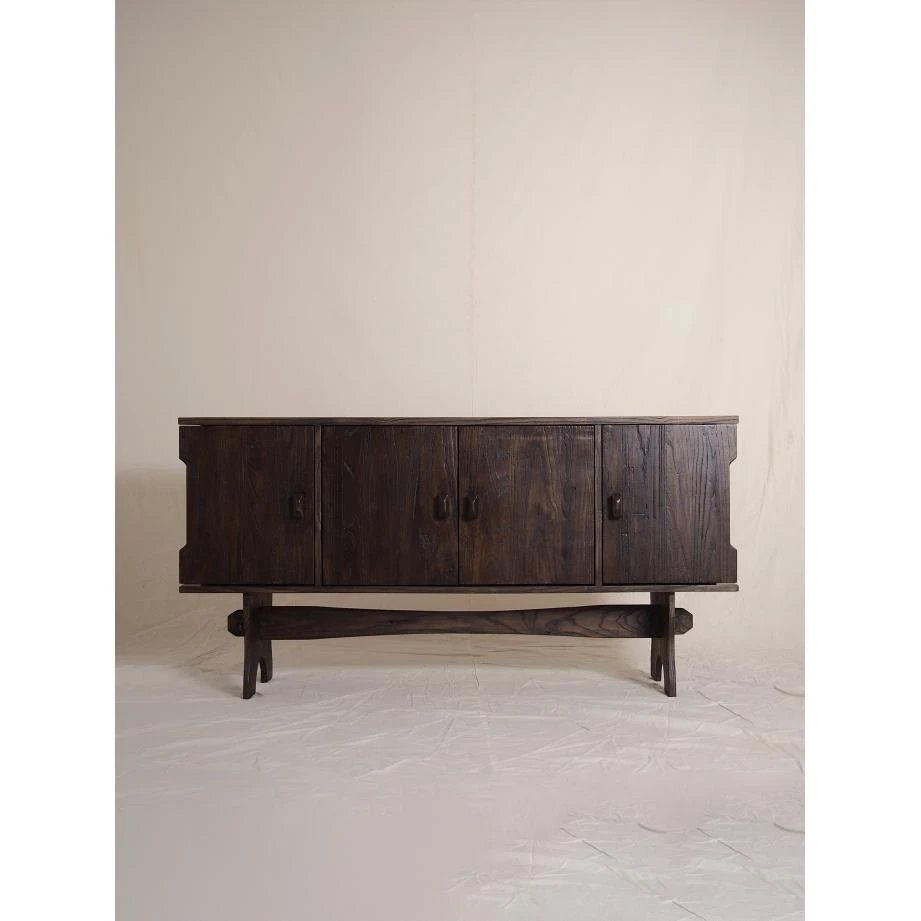 中古复刻实木边复古餐边柜玄关客厅储物柜