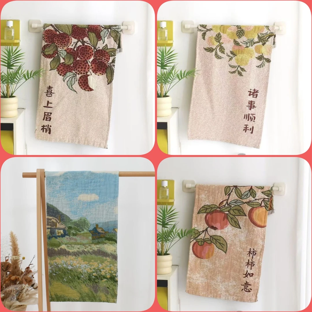 【不挑花色】罗布麻轻奢棉麻擦手巾毛巾（三条装）