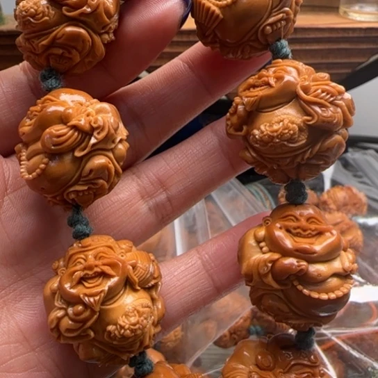 清***来手串橄榄核橄榄雕工艺品