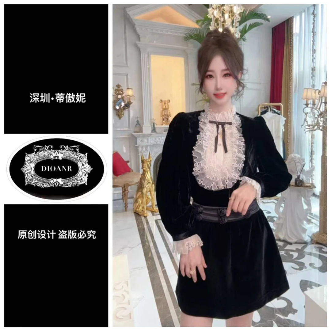『蒂傲妮DIOANR』 7029 DXXJ 真丝丝绒重工尊享上衣